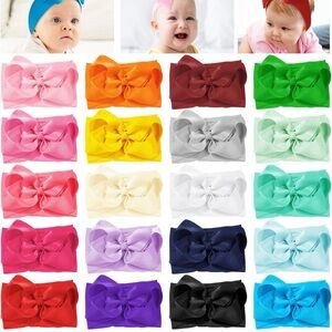 20PC Baby Girl Bows Headbands NWT